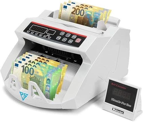 A.M.C. Compteur de billets Affichage LED Détecteur de faux billets 1000 billets par minute
