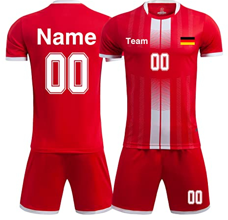 Fußball Trikot Kinder Namen Personalisiert Kinder Jungs Trikot mit Eigenem Namen Nummer Team Logo