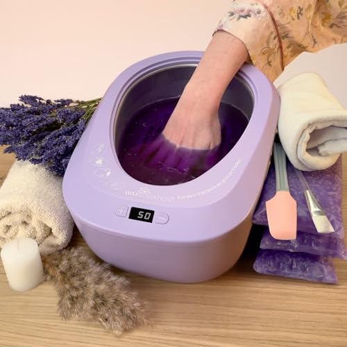 WAXSENSATION® Paraffinbad für Hände & Füße Set – Optimal zur Hautpflege – Ideales Paraffin-Handbad zur Hautpflege – Inklusive Paraffinwachs für Paraffinbad für weiche Haut – SmartSilk Komplettset