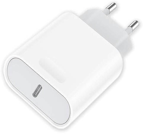 Chargeur Prise USB C, 20W Chargeur Rapide, Embout Adaptateur Secteur USB‑C Mural Alimentation, Type C Rapide Chargeur Tete Compatible with iPhone 15/14/13/12/11/Pro/Pro Max/Plus/Mini/SE/X/XR/XS/8/7
