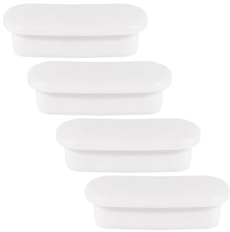 ZAAWUUT Ovale Überlaufkappen für Waschbecken, Gummi-Überlauflochabdeckungen, Küche, Badezimmer, Waschbecken, Abflussabdeckungen, Einsatz in Loch, ovale Kappen