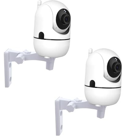TEKCAM Baby Monitor Holder Stand Compatible with HelloBaby HB65/HB40/HB6550/HB66/HB6339/HB6550 Pro, Adjustable Baby Camera Wall Mount for Most 1/4 Baby Monitors Camera (2 Pack)