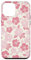 Aesthetic Floral Pink Hibiscus Flowers Pattern Art Case for iPhone 12 mini
