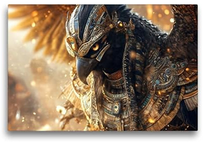 CALVENDO Leinwand · Horus- Himmelsgott und Königsgott | 45 × 30 cm quer · Textil-Leinwand auf Keilrahmen · CALVENDO Leinwand