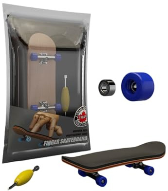 Tanxier Professionelles Fingerboard,Mini Finger Skateboard aus Ahornholz & Metall Für Tricks & Training,Anti-Stress Spielzeug Für Skateboarding Enthusiasten
