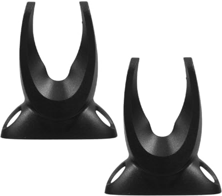 Yardwe Scanner Bracket and Handheld Barcode Stand 2pcs for Holder Universal Design Scanners, Black Plastic Wall Mount with Easy Installation Space-saving Supermarkets and Retail