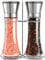 Set De 2 Salière Et Poivrière Avec Support Assorti Willow & Everett – Moulin à Poivre Et Sel Avec Grosseur De Grain Ajustable En Acier Inoxydable Brossé - Grand Et Facile À Remplir – Sans BPA