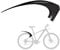Mudhugger Small Rear Bike Mudguard for 26 and 27.5 Full Suspension Mountain Bike, L560mm x W100mm, MTB Mud Guard. Fixings Included. Suitable Cycling, Racing, Mountain & Hybrid Road Bikes