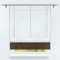 HongYa Bändchenrollo transparenter Voile Raffrollo Tunnelzug Raffgardine Vorhang H/B 155/120 cm Braun