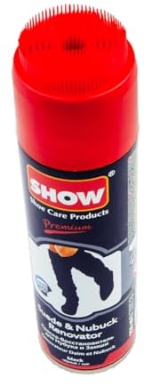 SHOW 250ml Suede Renovator Spray, 1 unit for suede & nubuck shoes and boots (Navy)