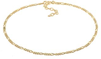 Elli Fußschmuck Damen Fußkettchen Figaro Zeitlos Basic in 925 Sterling Silber