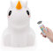 Tianhaixing Night Light for Kids Silicone Unicorn Night Light 9 Colors Baby Light Bedside Lamp Rechargeable Remote LED Children Night Light for Toddlers/Boys/Girls/Adults/Bedroom/Bathroom/Outdoor