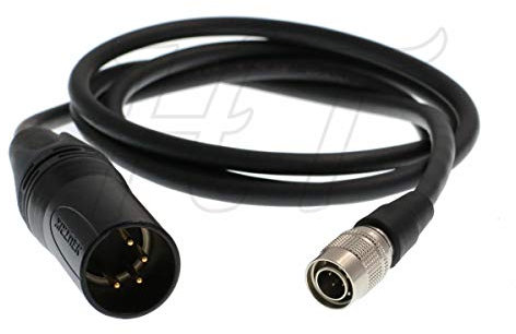 Sound Devices 633 664 - Cable de alimentación flexible XLR de 4 pines a Hirose (4 pines, 39)