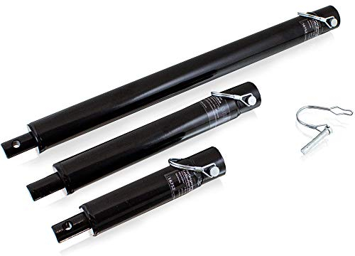 BITUXX® 3er Set Bohrgestängeverlängerung Verlängerungsstück 20/30 / 50 cm für Erdlochbohrer Pfahlbohrer