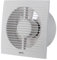EUROPLAST Diameter 150mm Bathroom Extractor Fan with Timer and Humidistat - 6 inch Extractor Fan - White Extractor fan Kitchen, Bathroom, Garage Axial Ventilation fan - Wall Mounted Fan - Square Fan