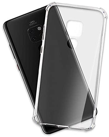 mtb more energy® Custodia Crystal Armor per Huawei Mate 20 (6.53'') - Hard PC Back & Soft Silikon Bumper - Angoli rinforzati - Trasparente - TPU PC Case Cover