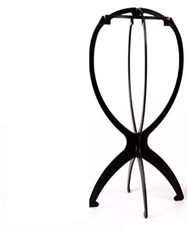 Tete Perruque 10 pcs stable perruque de perruque durable pour salon de beauté utilisez pliage pliable perruque chapeau chapeau support support support support rose noir couleur (Color : Black)