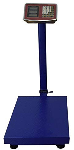 REPLOOD Bilancia Bilico Digitale Elettronica Professionale Con Display 40x50x75cm Colore Blu Bilancia Industriale Per Utilizzarla in Negozio Casa Azienda (500Kg)