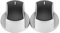 TOPINCN Stove Knob,2pcs Universal Gas Stove Cooker Part Control Knobs Replacement Metal Rotary Switch