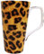 Rainbow Decors Ltd Leopard Brown Animal Print Mug 20oz Fine Bone China Large Jumbo 1 Pint Latte Coffee Tea Cup Hand Decorated UK
