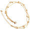 Qings Bracelet de Cheville en Or pour Femme: Réglable Trois Couches Perles Bracelets de Cheville avec balles l'été Plage Chaîne Plaqué Or Pied Chaine, Bijoux Cadeau pour Filles Femmes, 22+3cm
