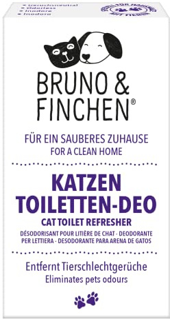 Bruno & Finchen Katzentoiletten-Deo | Geruchsneutralisierer für Katzentoiletten | 3 Anwendungen