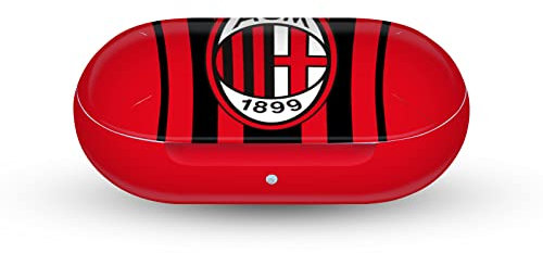 Head Case Designs Licenza Ufficiale AC Milan in Casa 2020/21 Kit Crest Vinile Sticker Pelle Adesivo Compatibile con Galaxy Buds/Buds Plus