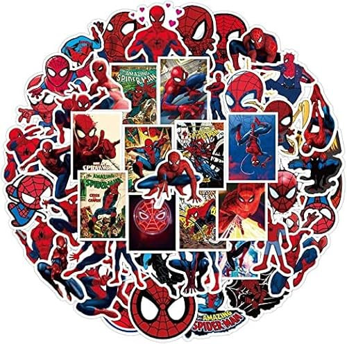 50PCS SpiderStickers for Laptop Water Bottle Luggage Snowboard Bicycle Skateboard Decal for Kids Teens Adult Stickers
