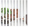 PETSTIBLE 10 adhesivos de pared acrílicos de mosaico de espejo para sala de estar o dormitorio, color plateado