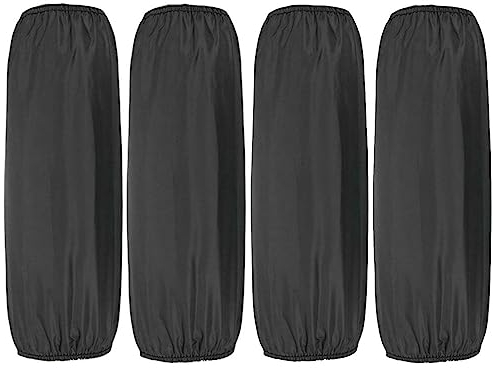 EiEiFiFi Oversleeves - 2 paia di manicotti impermeabili per braccio da cucina, cucina, lavaggio piatti, giardinaggio, Nero , 33*18cm
