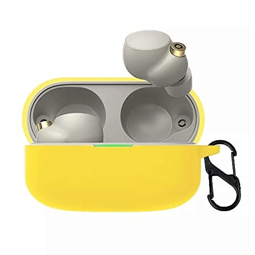 Bluetooth Earphone Protective Case Cover for Sony WF-1000XM4,Soft Silicone Shell Sleeve with Keychain,Travel Carrying Bag for Bluetooth Wireless Earbuds Charging Compartment (6)