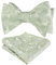 Alizeal Herren Retro Paisley Selbst Fliege und Taschentuch Set, Salbei Grün