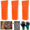 3 Pezzi Cunei da Abbattimento 6 ''Cunei da Abbattimento in Plastica, Cunei per Motosega in Plastica, Cunei per Abbattimento Motoseghe, Cunei per Taglio Alberi con 1 Paia Guanti da Lavoro e Sacchetto