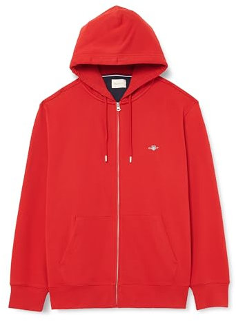 GANT Herren Reg Shield Full Zip Hoodie Sweatshirt, Ruby Red, 3XL