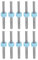 sourcing map 10pcs End Mill Bits 3.175mm Solid Carbide CNC Router Bits Engraving Cutter Tools for PCB Circuit Board Milling Machine Wood Carving, 1/8 Straight Shank