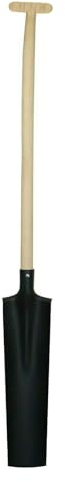 52cm lang Drainagespaten Spaten Bauspaten Kabelspaten Kanalspaten mit 100 cm T-Griff stiel