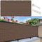 Brise Vue Balcon 50 x 1000 cm Protection UV Ecran de Balcon Brise-Vue Au Vent, Résistance à La Déchirure pour Patio Extérieur Clôtures, ‎Marron