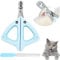 Cat Nail Clippers with Safety Guard, Cat Claw Clipper with 2mm&4mm Positioning Hole, Cat Nail Trimmer Professional Kitten Nail Clipper for Cat Rabbits Hamsters Birds&Other Small Animals(Blue)
