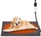 Papettly Pet Heating Pad for Cat Dog - 30-55℃ Adjustable Temperature Kitten Puppy Heat Pad with 13 Timer Setting (1-12H Always On), Waterproof Dog Cat Heat Mat with 2m/6ft Chew Resistant Cord, 18”x27”