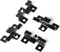 SUPAWAY 100 Stück WPC Fliesen Clips Klammer WPC Clips 7,5 mm Dielen Befestigungsclips Edelstahl-Verbund-Clips für Montage von Terrassendielen WPC Terrassendielen Clips, Klemmbereich 7,5mm, Schwarz