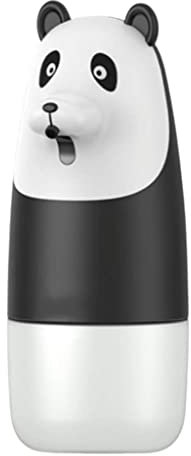 KHDONT Farmhouse Wall Mount Automatic Soap Dispenser With Tray Cute Panda Shape Fast Induction Hand Sanitizer Machine With Infrared Sensor Pump Bottle