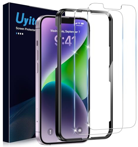 Uyiton für iPhone 14/13/13 Pro/16e für Panzerglas - 2 Stück 9H Härte Panzer Schutz Glas Schutzfolie,Vollständige Abdeckung Folie Displayschutz Anti-Kratz Schutzglas für iPhone 14/13/13 Pro/SE 4