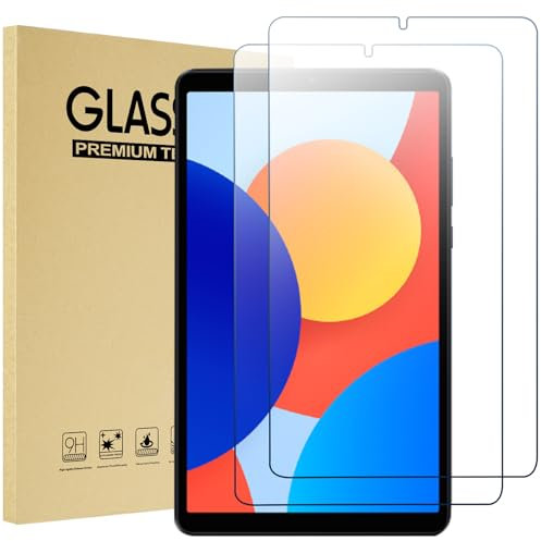 ProCase 2 Unidades Protector de Pantalla para Tablet Xiaomi Redmi Pad SE 8,7 Pulgadas 2024, Vidrio Templado 9H, Lámina Transparente y Resistente para Xiaomi Redmi Pad SE 8,7