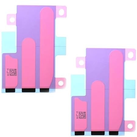 2 Stück Akku- Display- Klebepad/Sticker für iPhone 16 Serie. 16, 16 Plus, 16Pro, 16 Pro Max. Klebestreifen für Batterie/Display (2 STÜCK) (x2 Akku Sticker für iPhone 16 Pro)