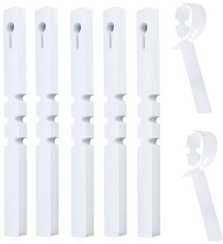 Garten Pflanzenschilder, 300 Stück Kunststoff Pflanzenetiketten, Verstellbare Stecketiketten, Wasserdicht Pflanze Etiketten, Hängende Beschriften, für Bäume, Pflanzen, Setzlinge, 2x21CM, weiß