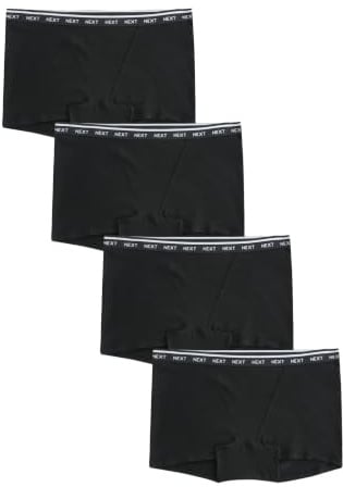 NEXT Damen Slips mit Logo im 4er-Pack, Boyshorts