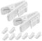 KONTONTY 10Pcs Earphone Wire Clips Lightweight Microphone Cord Holders Tangle Earphone Cable Organizers for Clothing for Music Lovers the Go