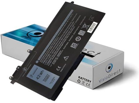 Visiodirect® Batterie Compatible avec 3DDDG Batterie pour Dell Latitude 5280 5480 5580 5591 Precision 3520 3530 E5580 11.4V 42Wh