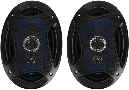 Generico ALTOPARLANTI AUTO DA 900W OVALI COPPIA CASSE AUTO UNIVERSALI WOOFER DA 16X23 CM