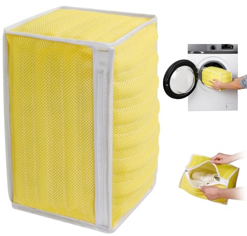 AiQInu Sacs à Linge pour Chaussures, Réutilisables, avec Fermeture éclair pour Machine à Laver Filet à Linge en Maille Sacs de Blanchisserie, Pour Toutes les Tailles Inférieures à EU 48